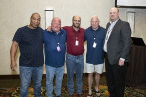 A group of Prime Inc. CDL instructors posing for a picture at the Top Instructor and Trainer awards.