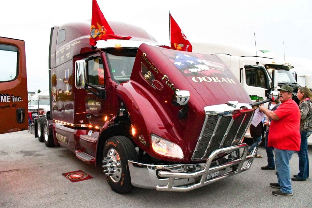 Prime Inc. Glen Horack Military Honor Truck