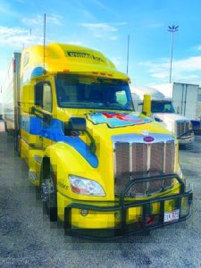 Prime Inc. Kansas City Chiefs Truck Yellow